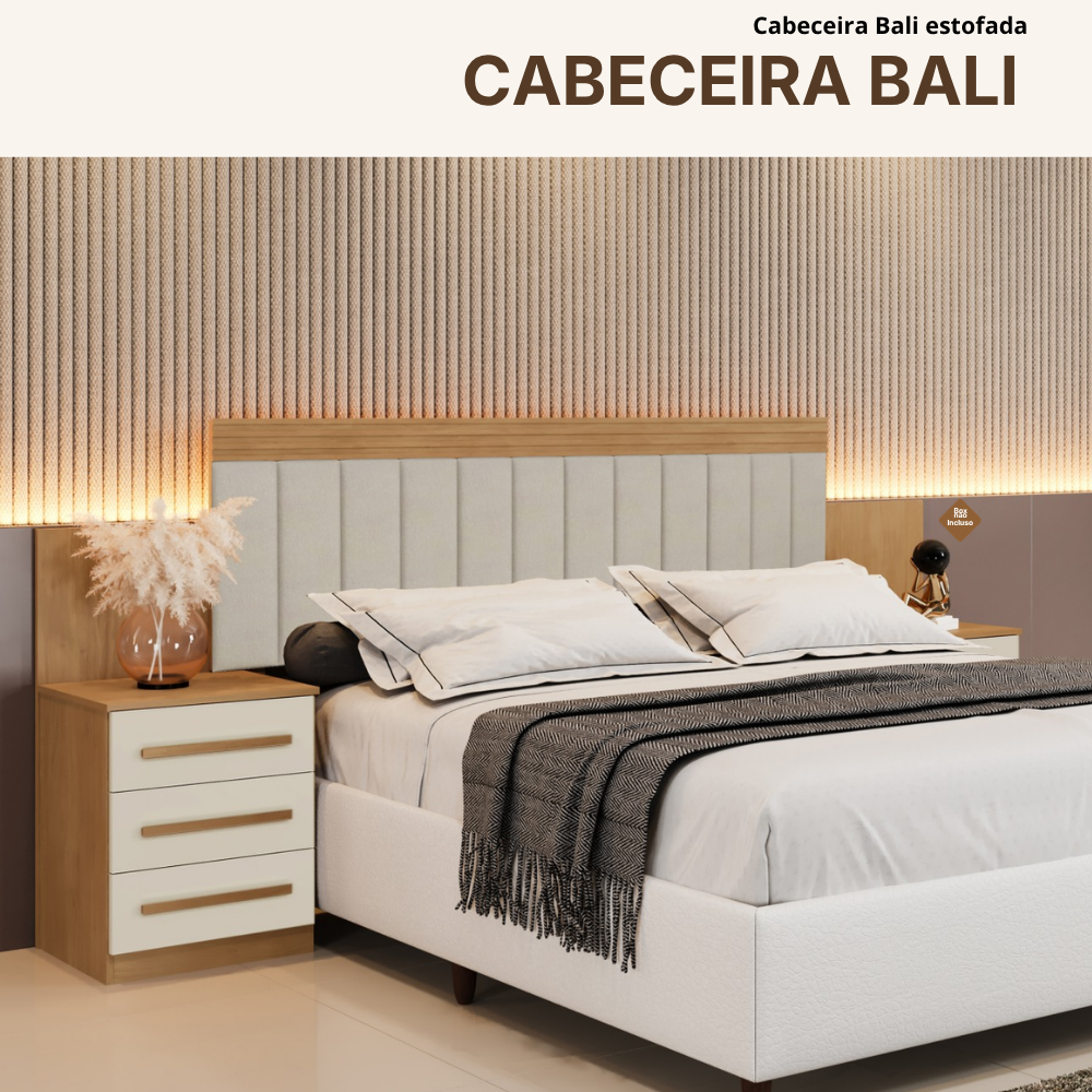 Cabeceira Bali Estofada